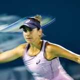 Une performance XXL pour Belinda Bencic. KEYSTONE/EPA/ALI HAIDER